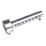 Silencieux universel moto 60mm argent - insert baffle amovible �chappement - r�duction bruit dupcheliry ...