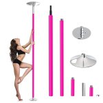 Silicone barre pôle de danse hauteur réglable 2235 - 2745cm statique et rotative charge maximale 200 ... Silicone barre pôle de danse hauteur réglable 2235 - 2745cm statique et rotative charge maximale 200 ...
