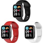 Silicone bracelet pour xiaomi redmi watch 3 activebracelet replacement bande respirant pour redmi watch ...