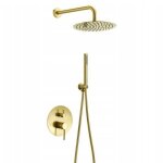 Encastrée colonne de douche avec mitigeur silla - ensemble de douche mécanique - doré - br2141 Encastrée colonne de douche avec mitigeur silla - ensemble de douche mécanique - doré - br2141