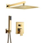 Encastrée colonne de douche avec mitigeur silla - ensemble de douche mécanique - doré - br2047 Encastrée colonne de douche avec mitigeur silla - ensemble de douche mécanique - doré - br2047