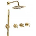 Encastrée colonne de douche avec mitigeur silla - ensemble de douche mécanique - doré - br2080 Encastrée colonne de douche avec mitigeur silla - ensemble de douche mécanique - doré - br2080