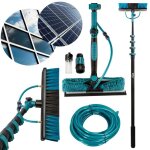 Sillar perche tlescopique pour le nettoyage des panneaux photovoltaques fentres - 2m