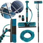 Sillar perche tlescopique pour le nettoyage des panneaux photovoltaques fentres - 3. 95m