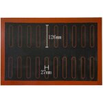 Silpain noir perfor silicone eclair tapis de cuisson anti - adhrent pour clair ptisserie rsistant ...