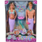 Poupe mannequin - simba - steffi love famille sirnes - 29cm - sirne enceinte - inclus bb et lit