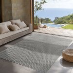 Simpex tapis dextrieur gris 200x290 cm idal pour la cuisine le balcon la terrasse le salon design ...