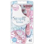 Simply pour femmes4pc rasoirs jetables pour un rasage manuel de pr�st�te pivotante � 3 lames et avec ...