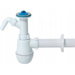Siphon d�vier - tycner - p51231 - diam�tre 50 mm - cr�pin m�tallique - sortie lave - linge / lave - vaisselle ...