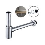Siphon de lavabo en acier inox siphon pour vasque et lavabo hauteur réglable set de siphon g1 - 1 - 4 ... Siphon de lavabo en acier inox siphon pour vasque et lavabo hauteur réglable set de siphon g1 - 1 - 4 ...