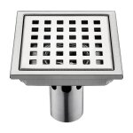 Siphon de sol inox 1 pcs en acier inoxydable drain15cm * 15cm filtre carr dodorant anti retour fuite ...
