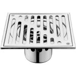 Siphon de sol - jiangzha - 110x110mm - acier inoxydable - drain � grille - protection multicouche