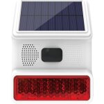 Sirne dalarme sirne extrieure solaire avec fonction de lumire clignotante led sirne extrieure sans ...