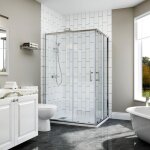 Sirhona cabine de douche entrée accès dangle à double porte extensible coulissante 120x80 cm hauteur ... Sirhona cabine de douche entrée accès dangle à double porte extensible coulissante 120x80 cm hauteur ...