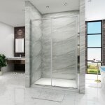 Sirhona porte de douche coulissante 150x185 cm paroi de douche
