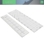 Sjlerst lot de 2 règles couture patchwork transparente pratique multifonctionnel Sjlerst lot de 2 règles couture patchwork transparente pratique multifonctionnel