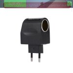 Sjlerst adaptateur secteur ac vers allume?cigare 12v 500ma noir avec protections