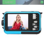 Sjlerst appareil photo num�rique �tanche 1080p 30mp 16x 10ft pour la plong�e sous - marine