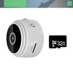 Sjlerst cam�ra denregistrement en boucle avec support mini cam�ra wifi photo camescope blanc avec carte ...