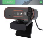 Sjlerst cam�ra informatique avec couverture priv�e webcam avec microphone pour ordinateur de bureau 30fps ...