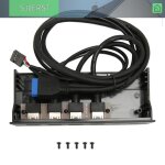 Sjlerst hub usb frontal 5. 25 pouces pour ordinateur avec 4 ports usb 3. 0 et 2 ports usb 2. 0