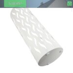 Sjlerst porte - parapluie en m�tal support de bac � bac de support rond rond. linge statue blanc