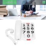 Sjlerst t�l�phone � gros bouton grand t�l�phone fixe avec des sonneries super bruyantes une op�ration ...