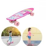 Skateboard longboard - mengda - motif licorne et roues lumineuses - pour dbutants enfants adultes - ...