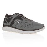 Skechers baskets satisfaction flash point - homme - gris