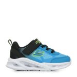 Baskets b�b� - skechers - meteor - lights krendox - lumineuses - scratch - tige maille / synth�tique