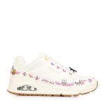 Baskets fille - skechers - uno entre la vida y mas alla - blanc - lacets - mati�res recycl�es