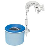 Skimmer de surface pour piscine auto - stable ou tubulaire ? panier ajustable pvc gris