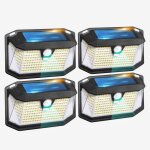Skylantern� lampe solaire exterieur � d�tecteur de mouvement en lot de 4 - applique murale exterieur ...