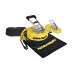 Slackline - schildkrot - 15 m de long x 5 cm de large - cliquet en mtal - sangle d?apprentissage incluse ...