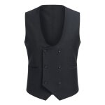 Sliktaa gilet homme sans manche vestes de costume double boutonnage slim fit business casual waistcoat ... Sliktaa gilet homme sans manche vestes de costume double boutonnage slim fit business casual waistcoat ...