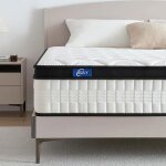 Slily matelas 140x190 �paisseur 26cm matelas hybride m�moire de forme ressorts ensach�s 7 zones hypoallerg�niq ...