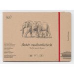 Sm - lt carnet - dessin - brun - 245x176cm - 28 feuilles - 135 gsm