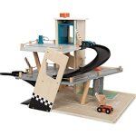 Small foot - 12357 - parking rallye avec 3 etages 2 rampes et 2 voitures en bois garage en bois a partir ...