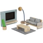 Mobilier maison de poupées - small foot company - ensemble salon - 9 pièces - beige - 3 ans et plus Mobilier maison de poupées - small foot company - ensemble salon - 9 pièces - beige - 3 ans et plus