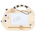 Ardoise magique - small foot company - tableau magique magn�tique chat - bois - 2 ans - portable
