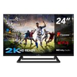 Smart tech tv led 24 (60 cm) smart android 24ha20v3cuk 3 hdmi 2usb hd: 1366 * 768 youtube netflix prime ...