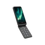 Smartphone doro hybride avec clapet et clavier pour seniors aurora a20 graphite
