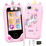 Smartphone pour filles t�l�phone portable jouet pour enfants �cran tactile 28 pouces carte m�moire 8 ...
