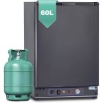 Smeta frigo gaz 60l - frigo trimixte 12v / 220v / gaz - frigo portable silencieux - idal pour camping ...
