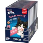 Snack liquide pour chats - yumi mazao - felix deli moments - saumon - 44 botes de 10 g