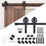 Snogold 2. 3m quincaillerie kit de rail roulettes pour porte coulissante hardware ensemble industriel ... Snogold 2. 3m quincaillerie kit de rail roulettes pour porte coulissante hardware ensemble industriel ...