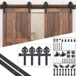 Snogold 355m quincaillerie kit de rail roulettes rond pour porte coulissante hardware pour double porte ... Snogold 355m quincaillerie kit de rail roulettes rond pour porte coulissante hardware pour double porte ...