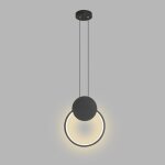 Snogold lustre led ronde 11w suspension luminaire moderne plafonnier en aluminium lampe de plafond lumieres ...