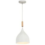 Snogold lustre suspension rétro e27 luminaire moderne forme de goutte blanc 17cm en métal bois Éclairage ... Snogold lustre suspension rétro e27 luminaire moderne forme de goutte blanc 17cm en métal bois Éclairage ...