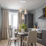 Snogold lustre suspension vintage en mtal bois  3 lumire e27 luminaire clairage intrieur pour salon ...